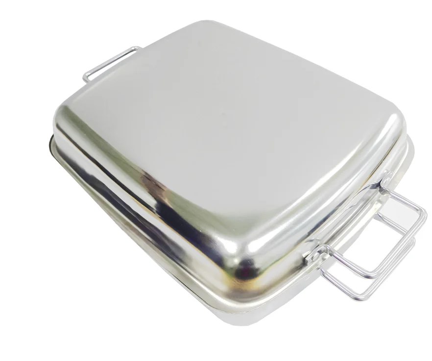 Afritrail Stainless Steel Large Double Roaster