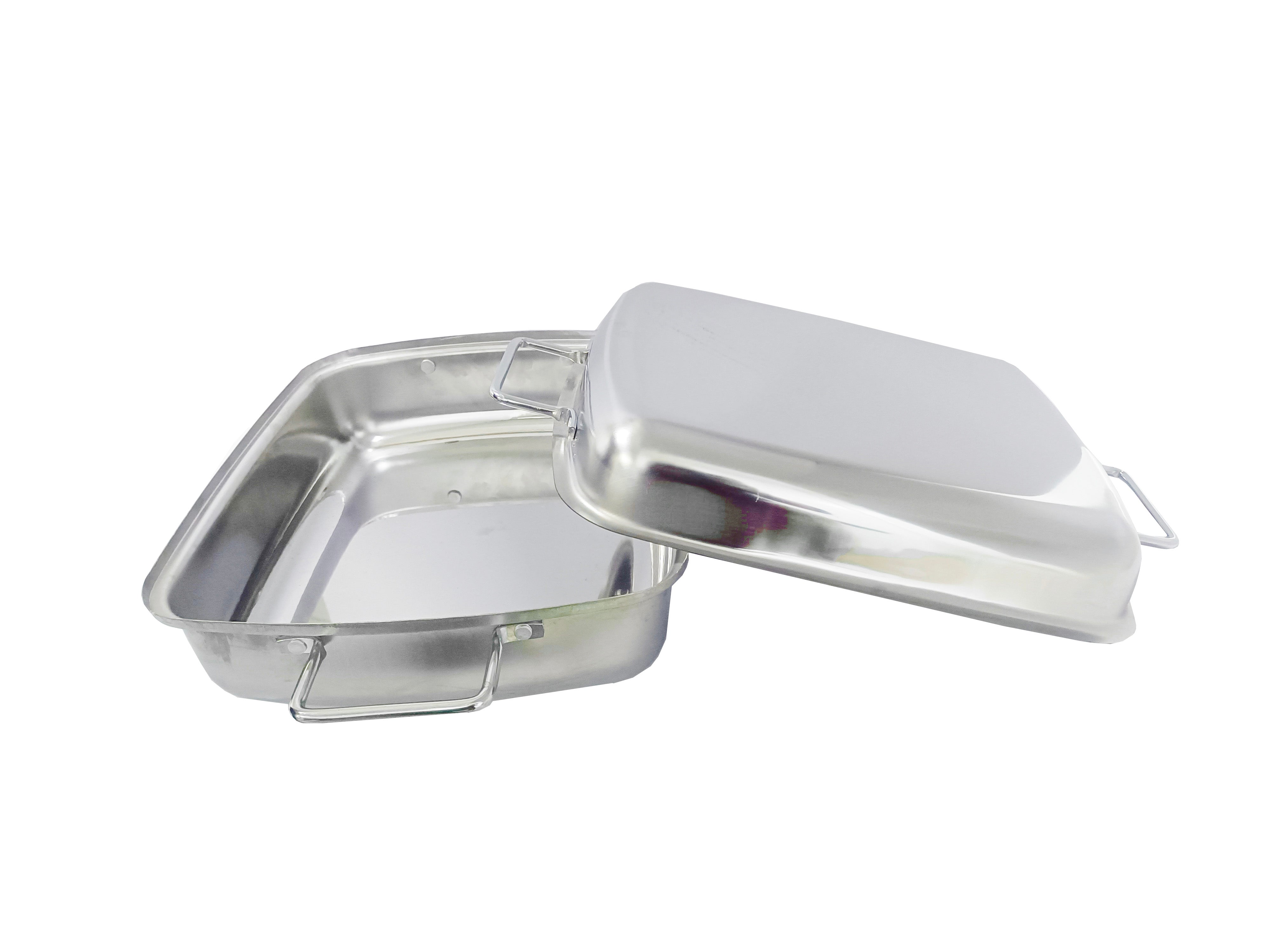 Afritrail Stainless Steel Large Double Roaster