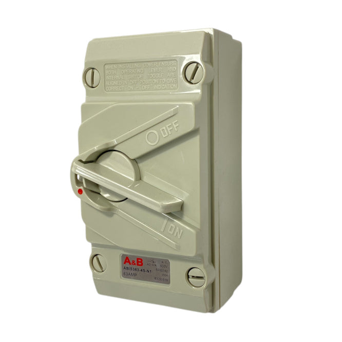 Load Break Switch 63 A 3 P 440 Vac Ip66 Encl.Lockable Isolator Abis363