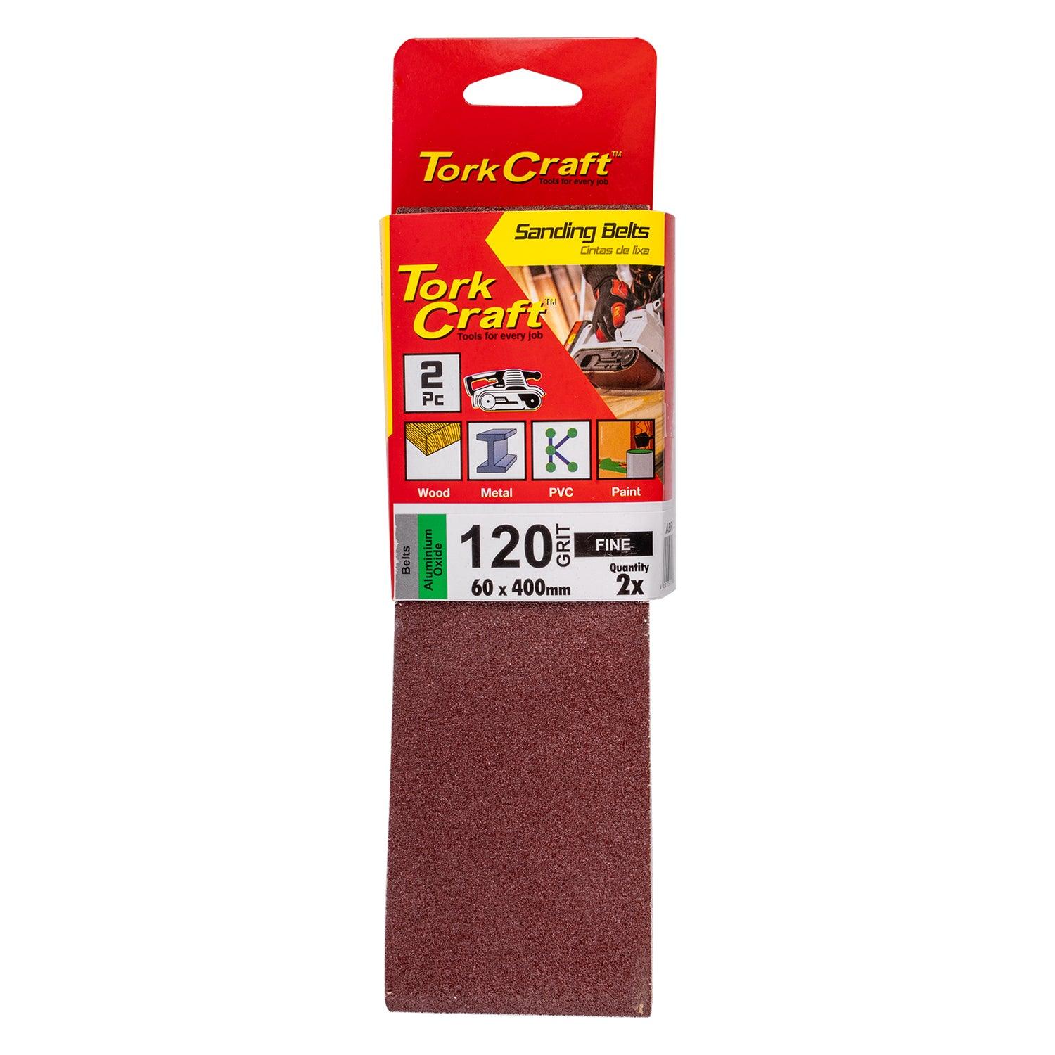 Sanding Belt 60 X 400 Mm 120 Grit 2/Pack (For Triton Palm Sander) - Livestainable.co.za