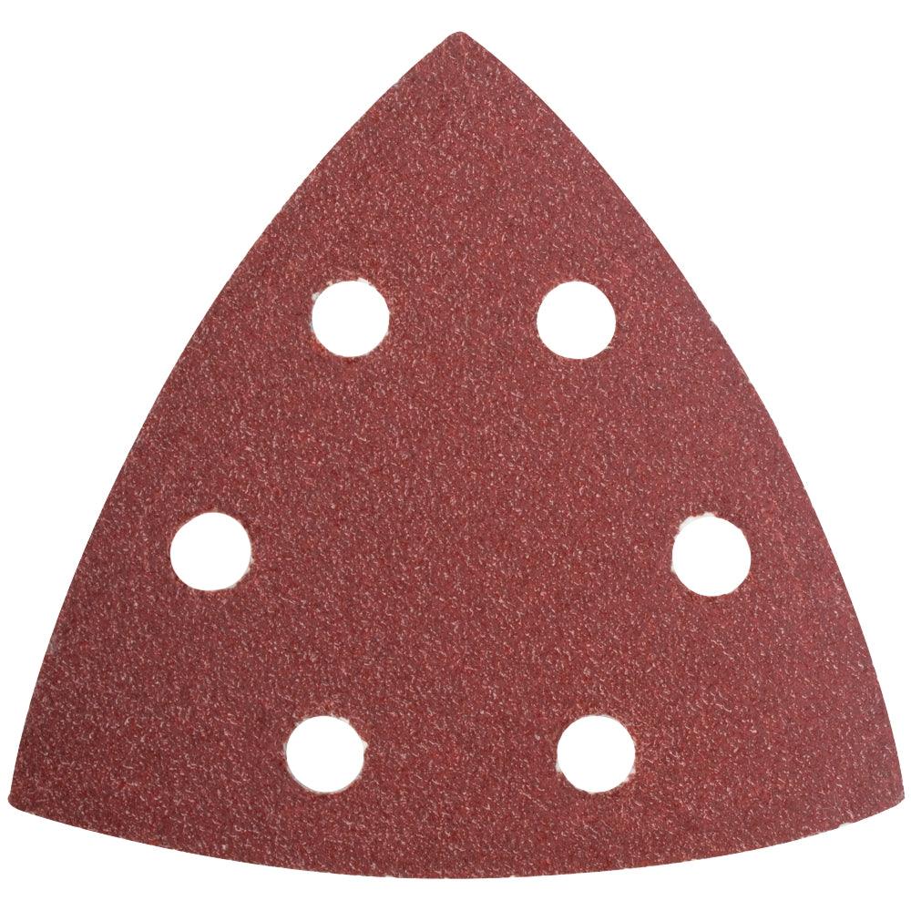 Sanding Triangle Sheet 60 Grit 94 X94 X94 Mm 5/Pack W/Holes Hook & Loop - Livestainable.co.za