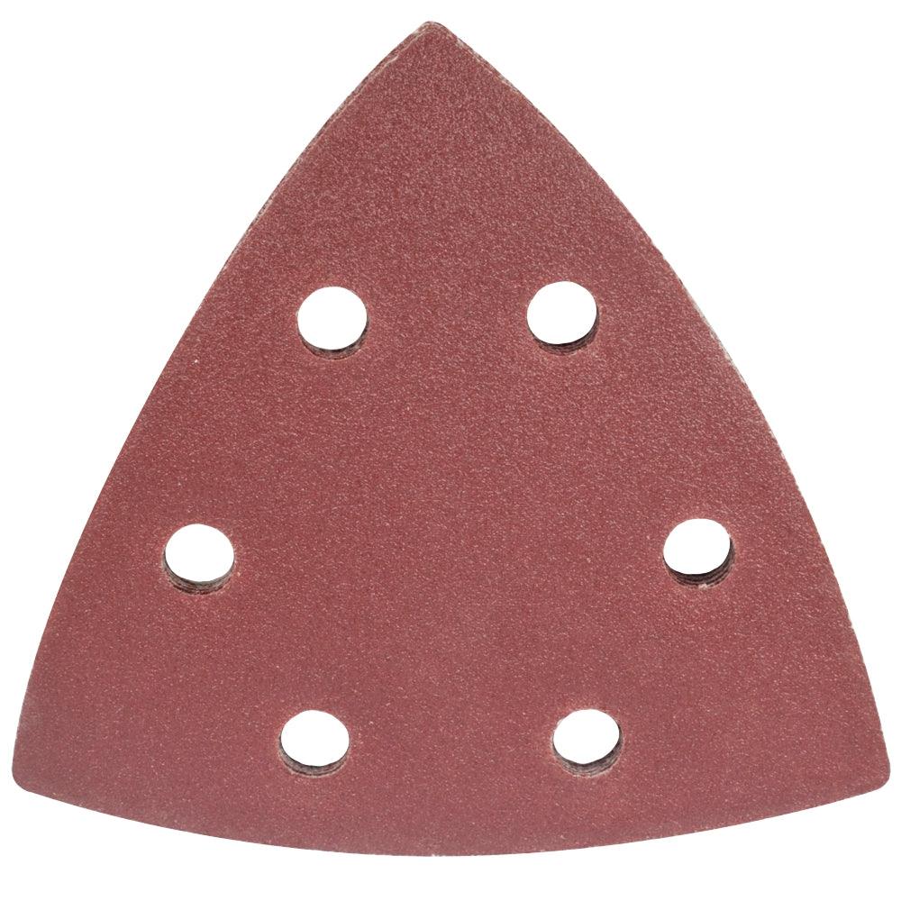 Sanding Triangle Sheet 120 Grit 94 X94 X94 Mm 5/Pack W/Holes Hook & Loop - Livestainable.co.za