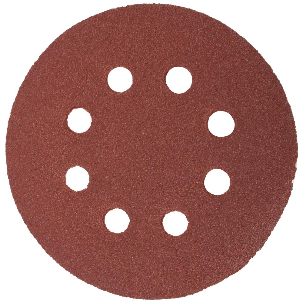 Sanding Disc 125 Mm 80 Grit With Holes 10/Pk Hook And Loop - Livestainable.co.za