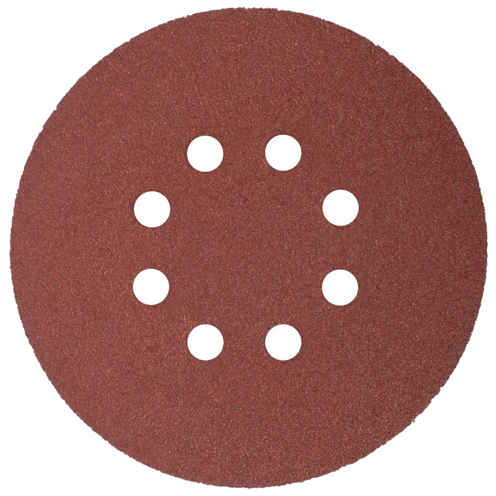 Sanding Disc 150 Mm 60 Grit With Holes 10/Pk Hook And Loop - Livestainable.co.za