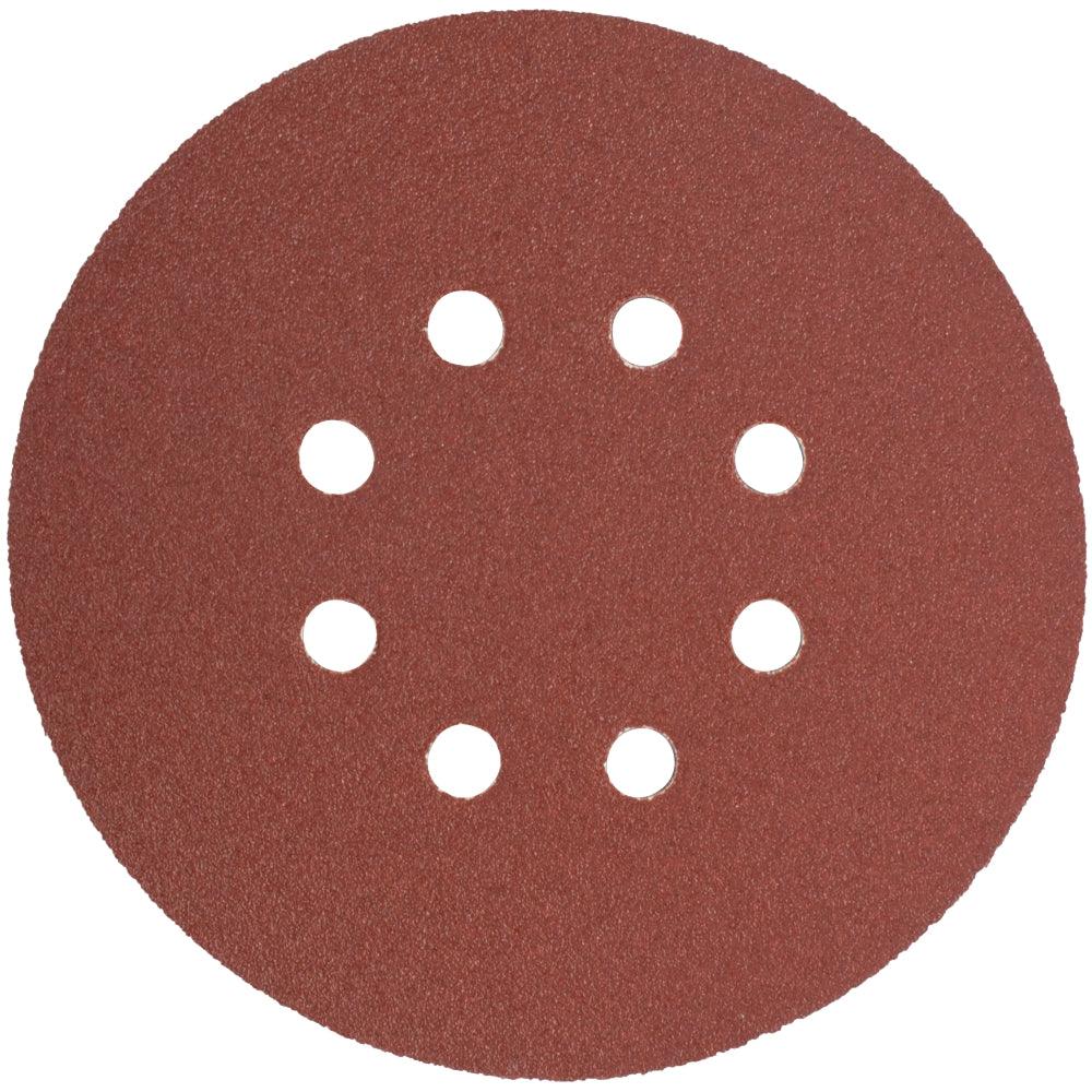 Sanding Disc 150 Mm 80 Grit With Holes 10/Pk Hook And Loop - Livestainable.co.za