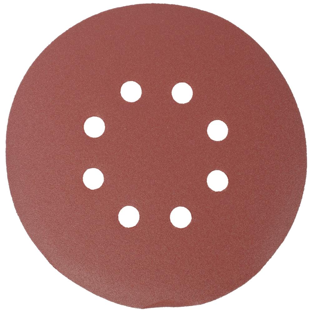 Sanding Disc 150 Mm 180 Grit With Holes 10/Pk Hook And Loop - Livestainable.co.za