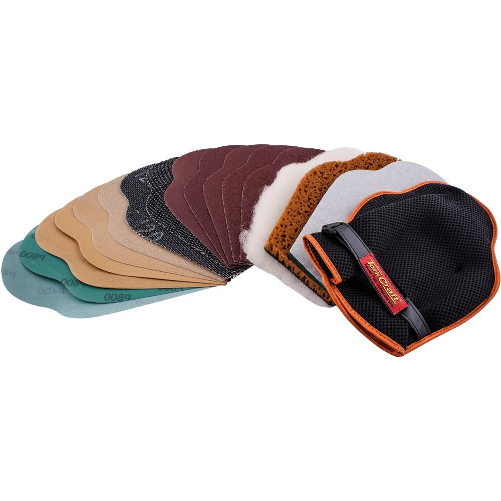 Sanding Glove 17 Piece Multi Use Kit Hand - Livestainable.co.za