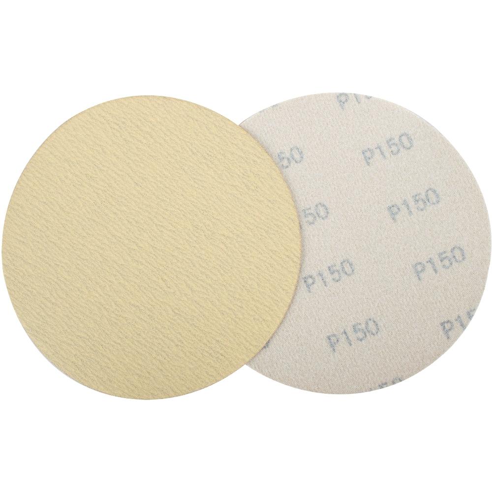 Gold Disc (50 Pieces) 150 Grit 150 Mm Without Hole Hook And Loop - Livestainable.co.za