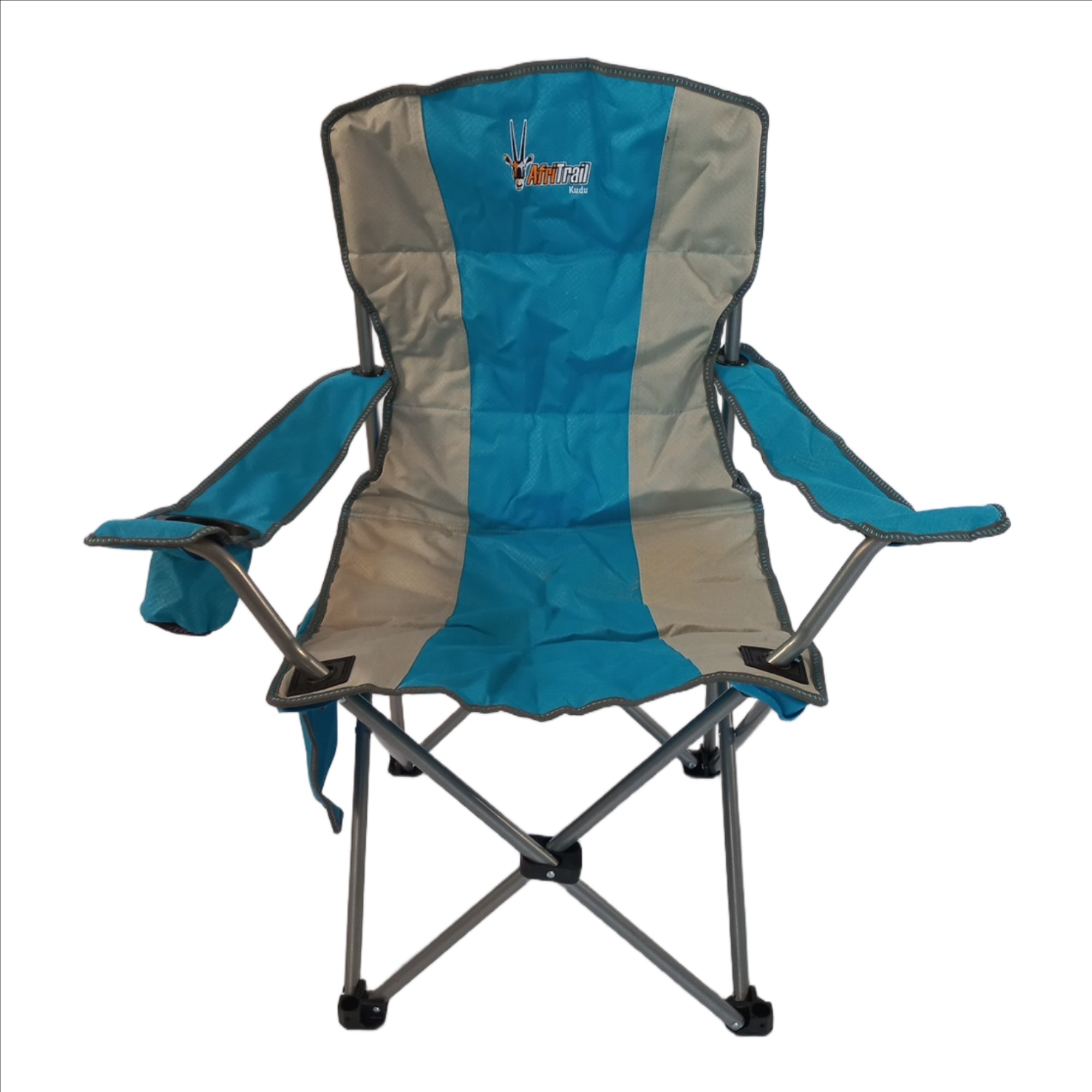 Afritrail Kudu Padded Folding Chair Blue 120kg .