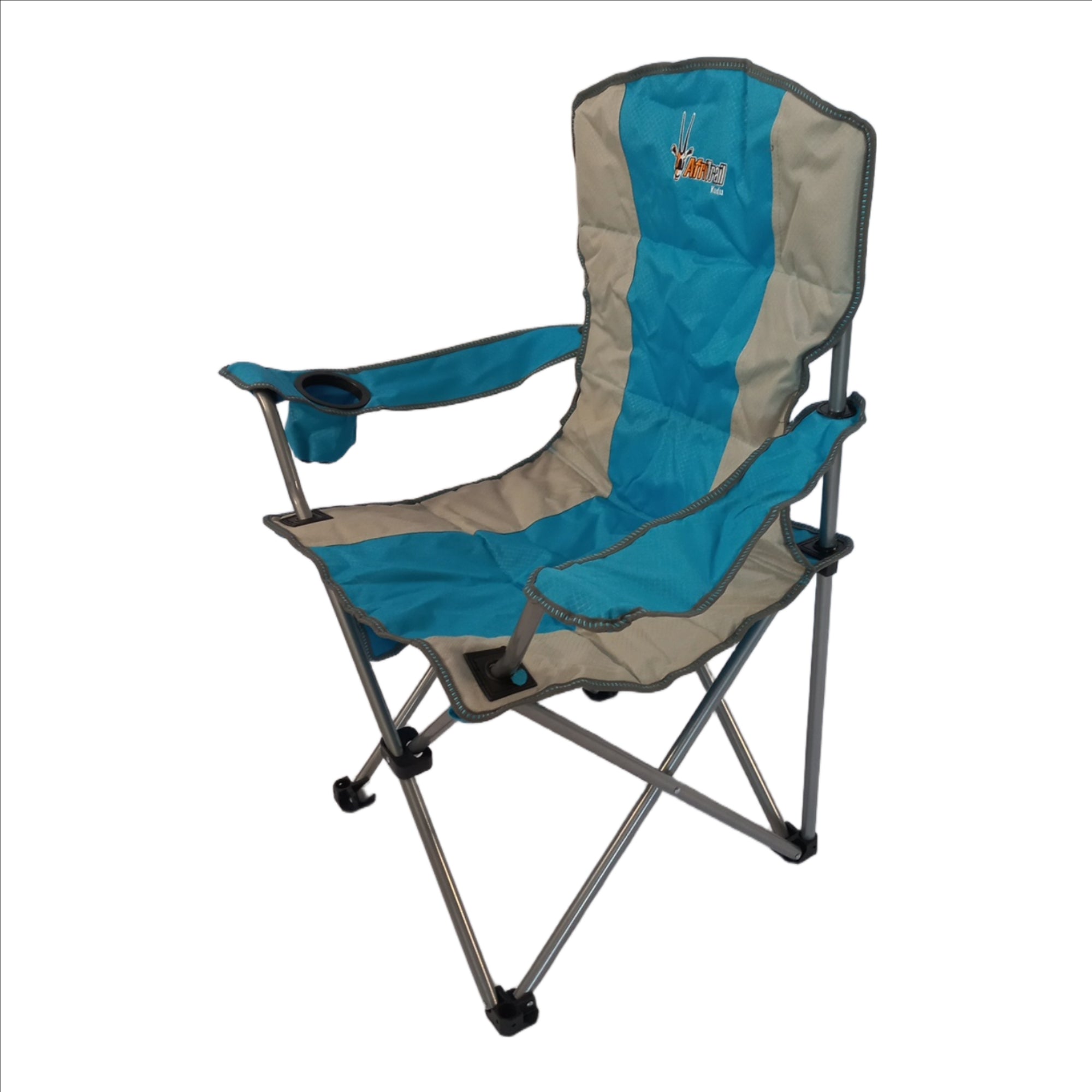 Afritrail Kudu Padded Folding Chair Blue 120kg .