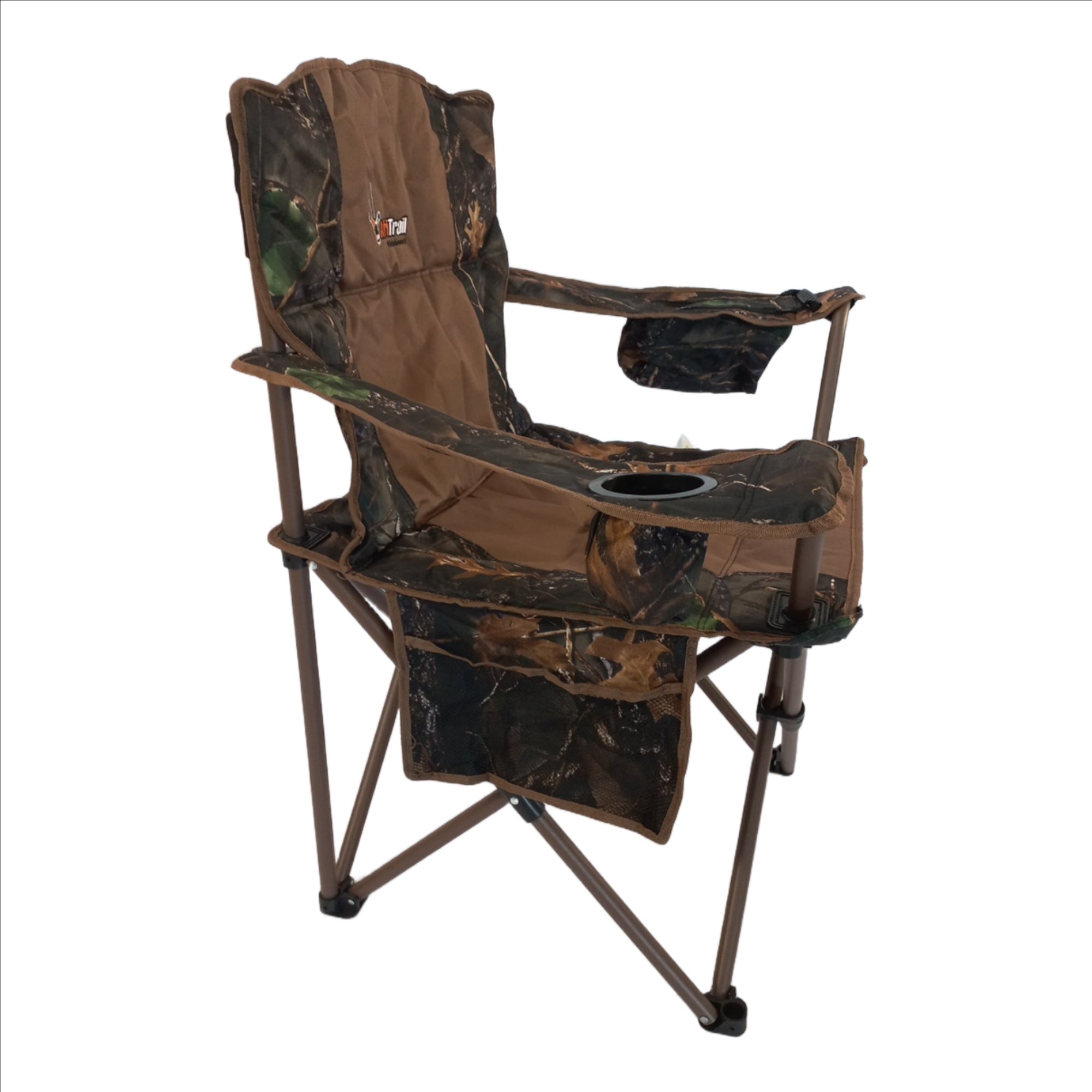 Afritrail Wildebeest Camo Padded Chair With Cooler Bag 150kg