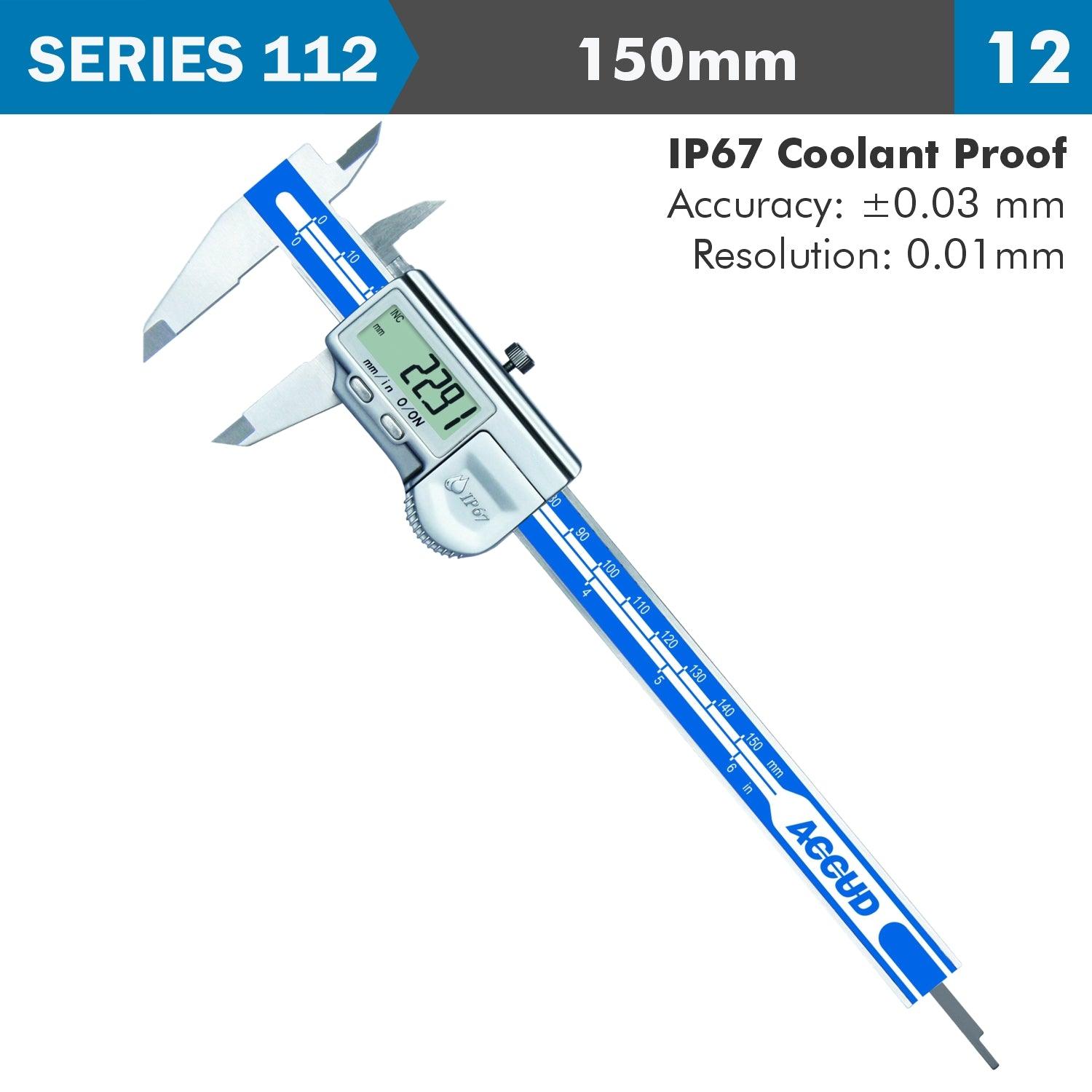 Dig. Caliper 150 Mm 0.03 Mm Acc. Ip67 Level 0.01 Mm Res. - Livestainable.co.za