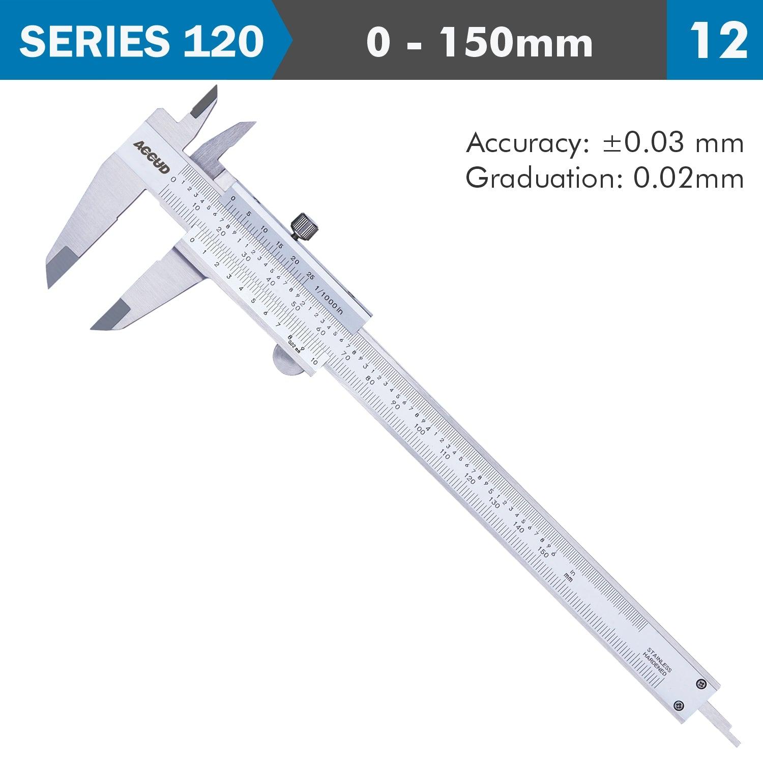 Accud Vernier Caliper 0 150 Mm ( 0.02 Mm) - Livestainable.co.za