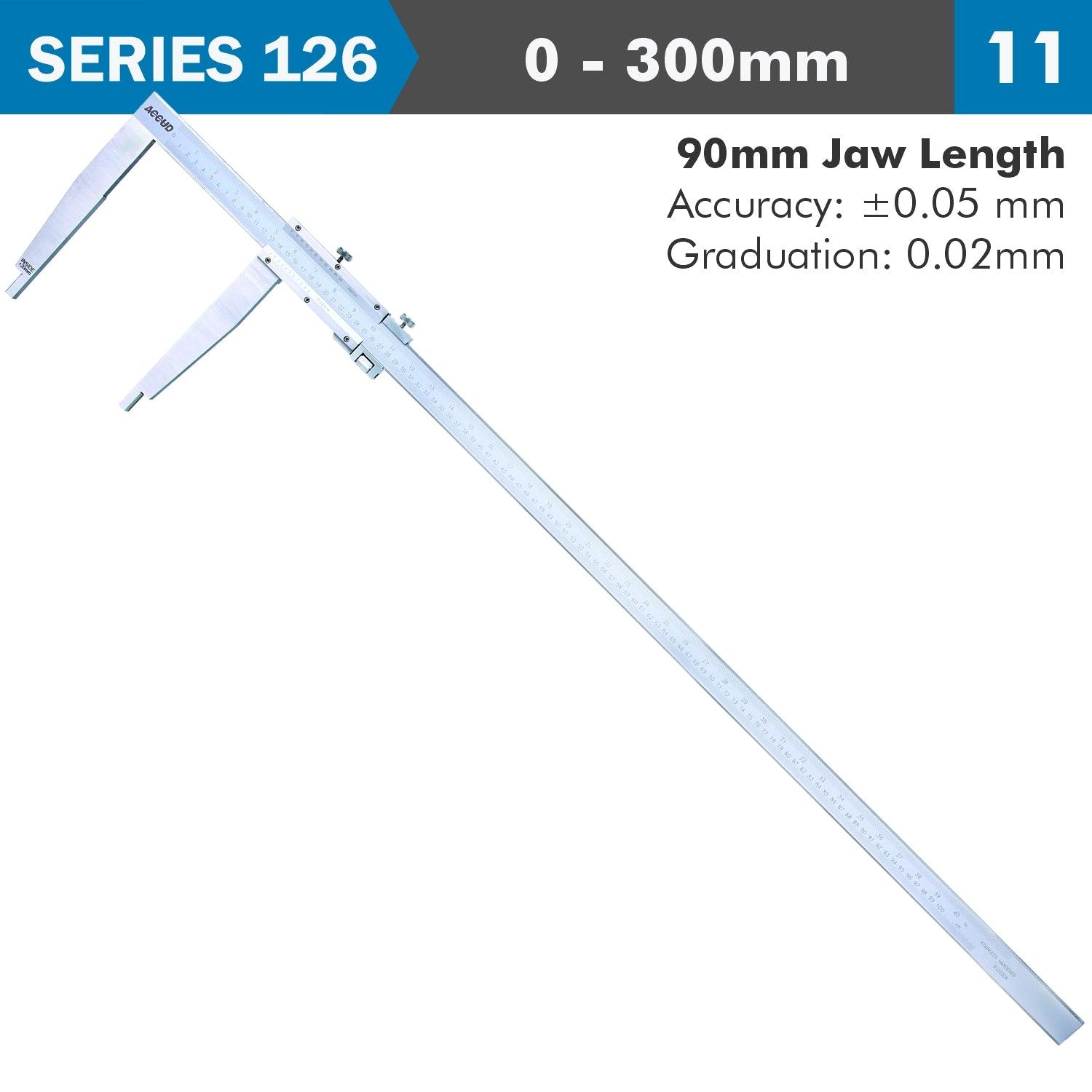 Vernier Caliper 300 Mm 0.05 Mm Acc. 90 Mm 0.02 Mm Grad S/Steel - Livestainable.co.za