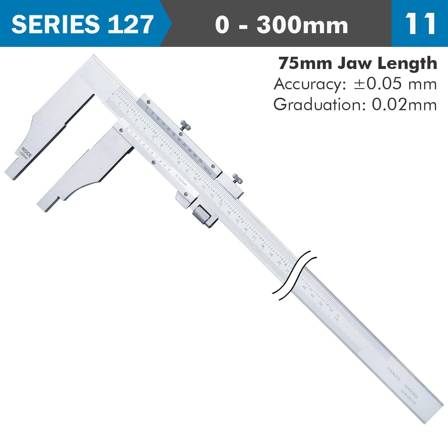 Vernier Caliper 300 Mm 0.05 Mm Acc. 75 Mm 0.02 Mm Grad S/Steel - Livestainable.co.za