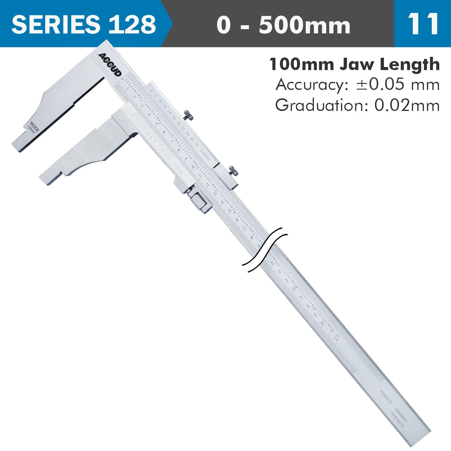 Vernier Caliper Jaw Length 100 Mm 0 500 Mm - Livestainable.co.za