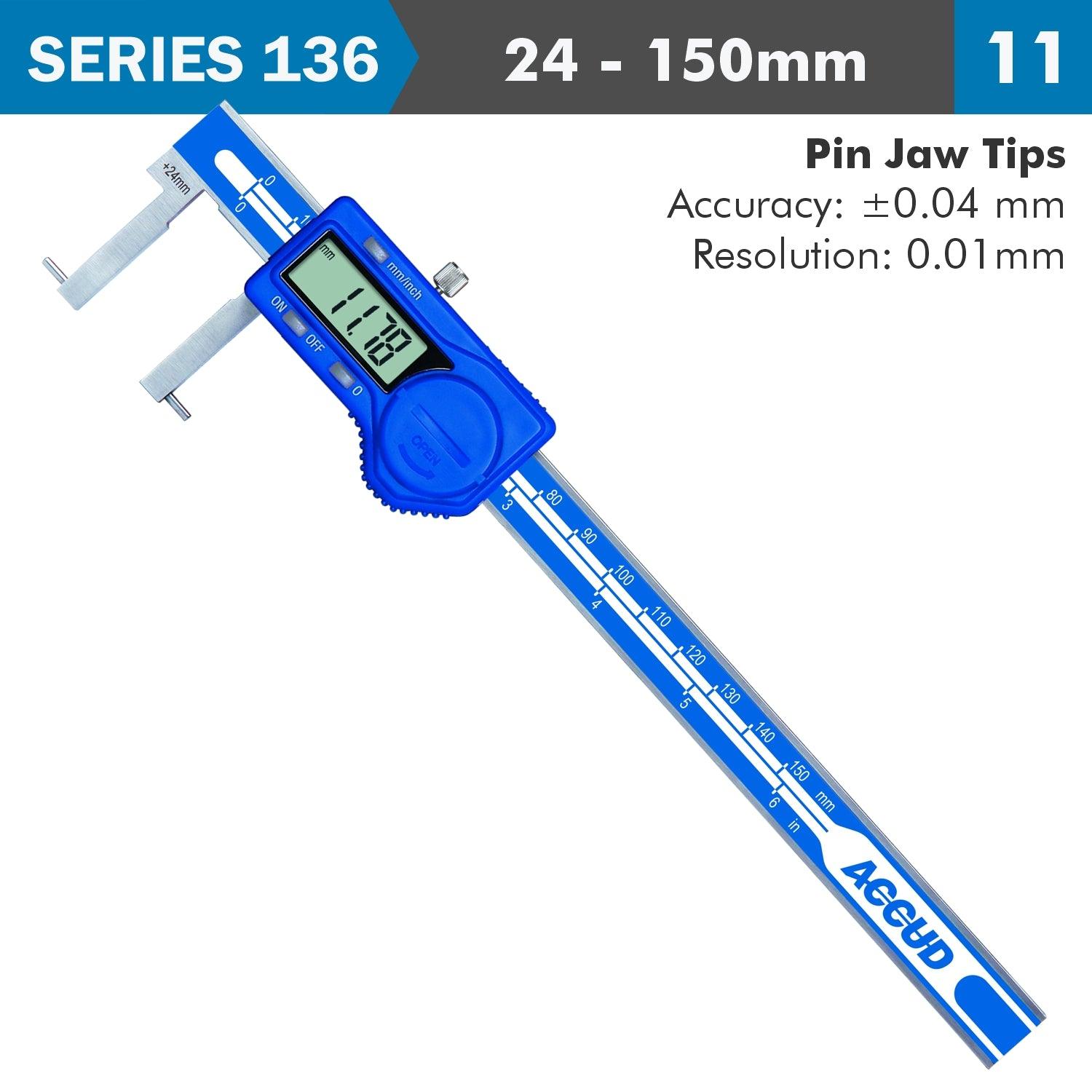 Dig. Caliper 24 150 Mm 0.04 Mm Acc. Inside Point 0.01 Mm Res. S/Steel - Livestainable.co.za