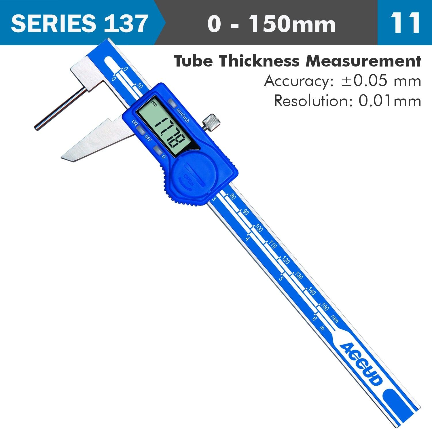 Dig. Tube Thickness Caliper 150 Mm 0.05 Mm Acc. 0.01 Mm Res. S/Steel - Livestainable.co.za