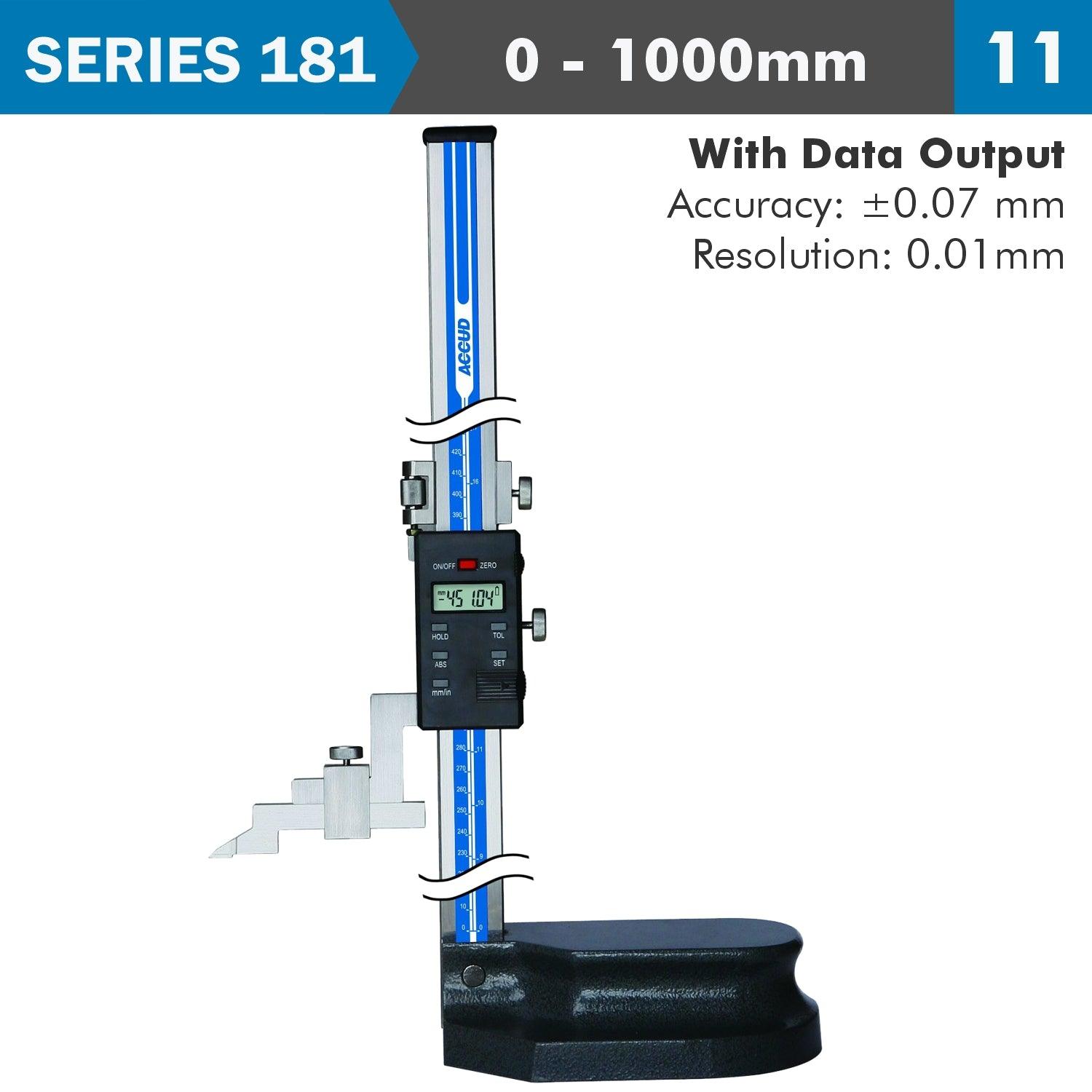 Dig. Height Gauge 1000 Mm 0.07 Mm Acc. 0.01 Mm Res. S/Steel - Livestainable.co.za