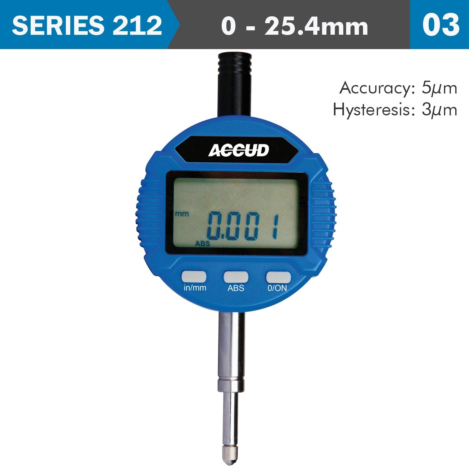 Digital Indicator Flat Back 25.4 Mm/1' Res0.001 Acc 5 Mic - Livestainable.co.za