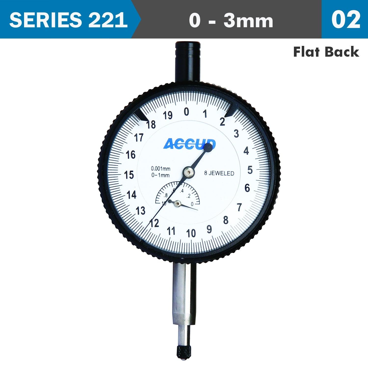 Precision Dial Indicator Flat Back 3 Mm - Livestainable.co.za