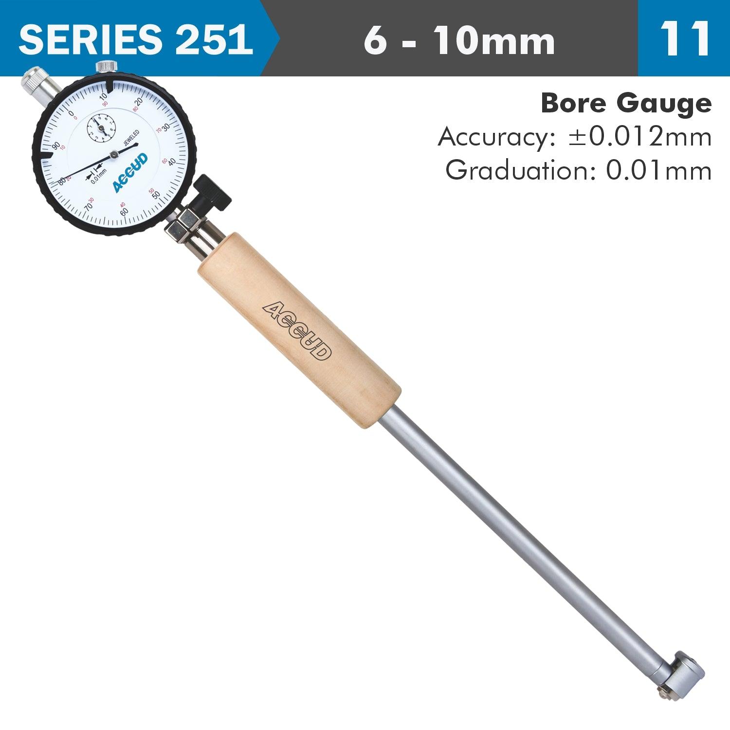 Dial Bore Gauge 6 10 Mm 0.012 Mm Acc. 0.001 Mm Grad. - Livestainable.co.za