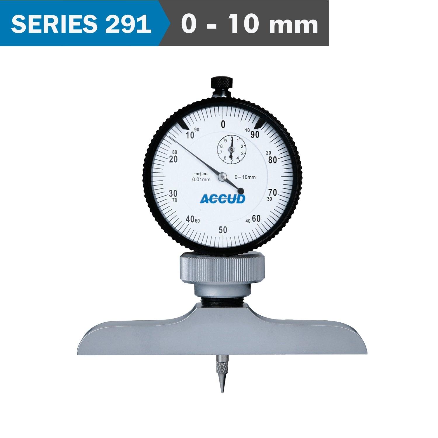 Dial Depth Guage 10 Mm 0.01 Mm Grad. 63 X 17 Mm Base - Livestainable.co.za