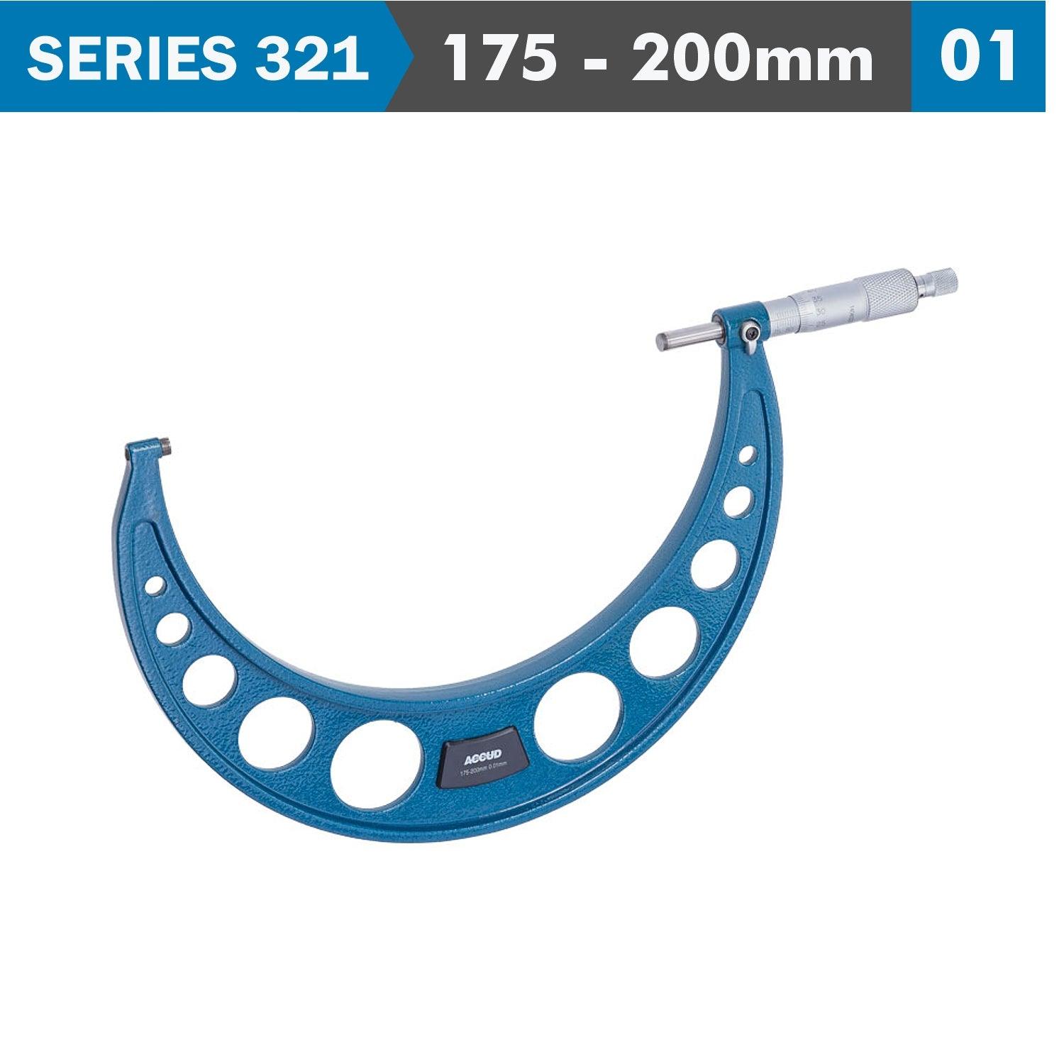 Outside Micrometer 175 200 Mm 0.007 Mm Acc. 0.01 Mm Grad. - Livestainable.co.za