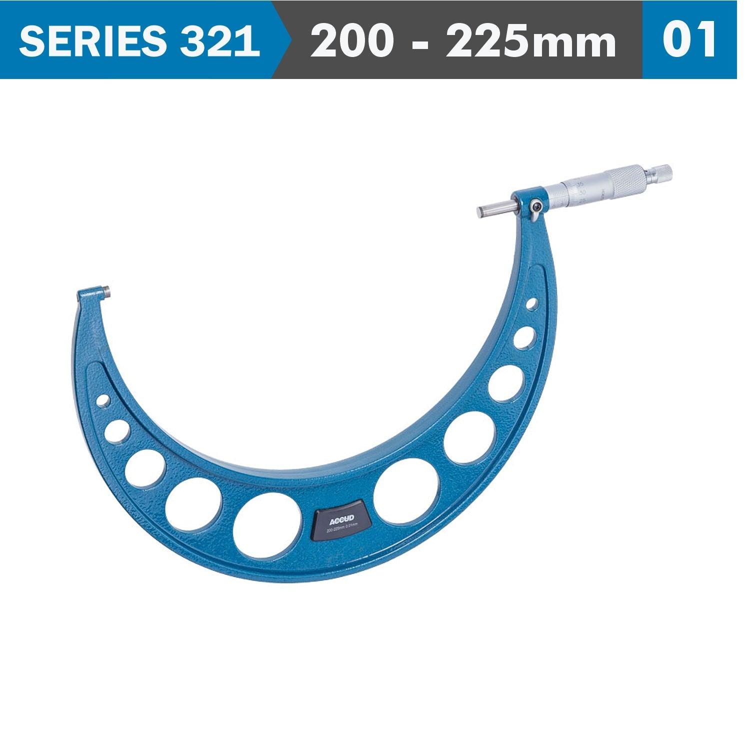 Outside Micrometer 200 225 Mm 0.008 Mm Acc. 0.01 Mm Grad. - Livestainable.co.za