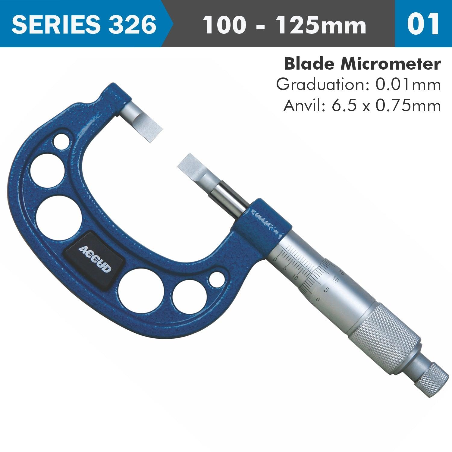 Blade Micrometer 100 125 Mm (0.01 Mm) - Livestainable.co.za