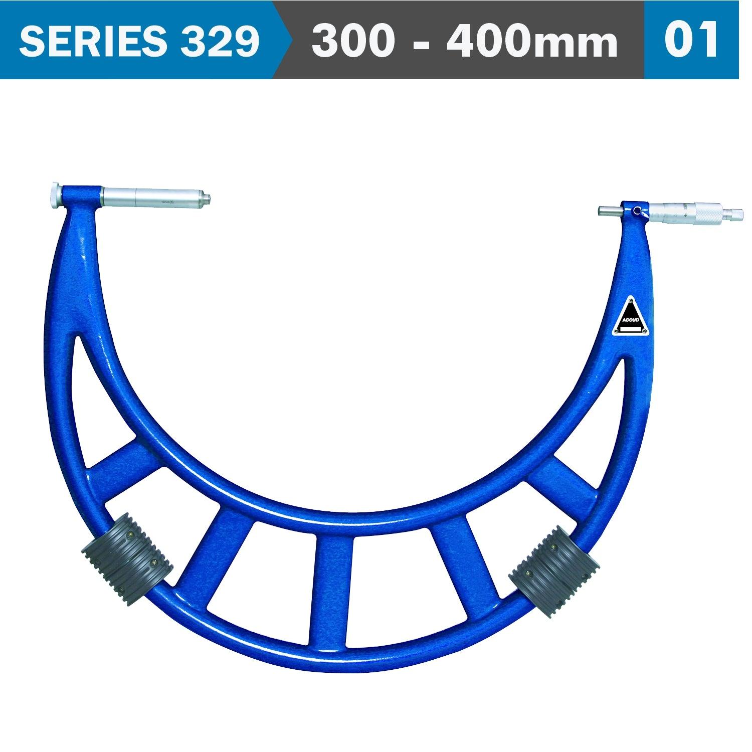 Outside Micrometer 300 400 Mm 0.011 Mm Acc. 0.01 Mm Grad. With Extension - Livestainable.co.za