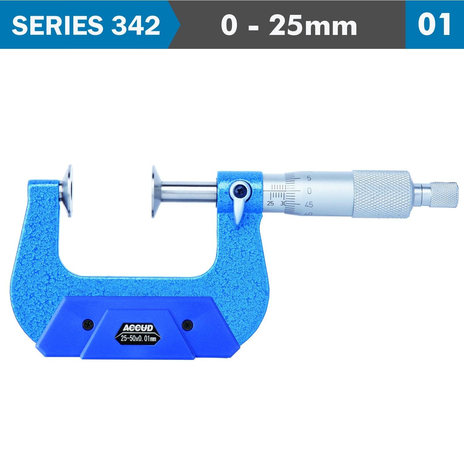 Non Rotating Spindle Disk Micrometer 0 2 - Livestainable.co.za