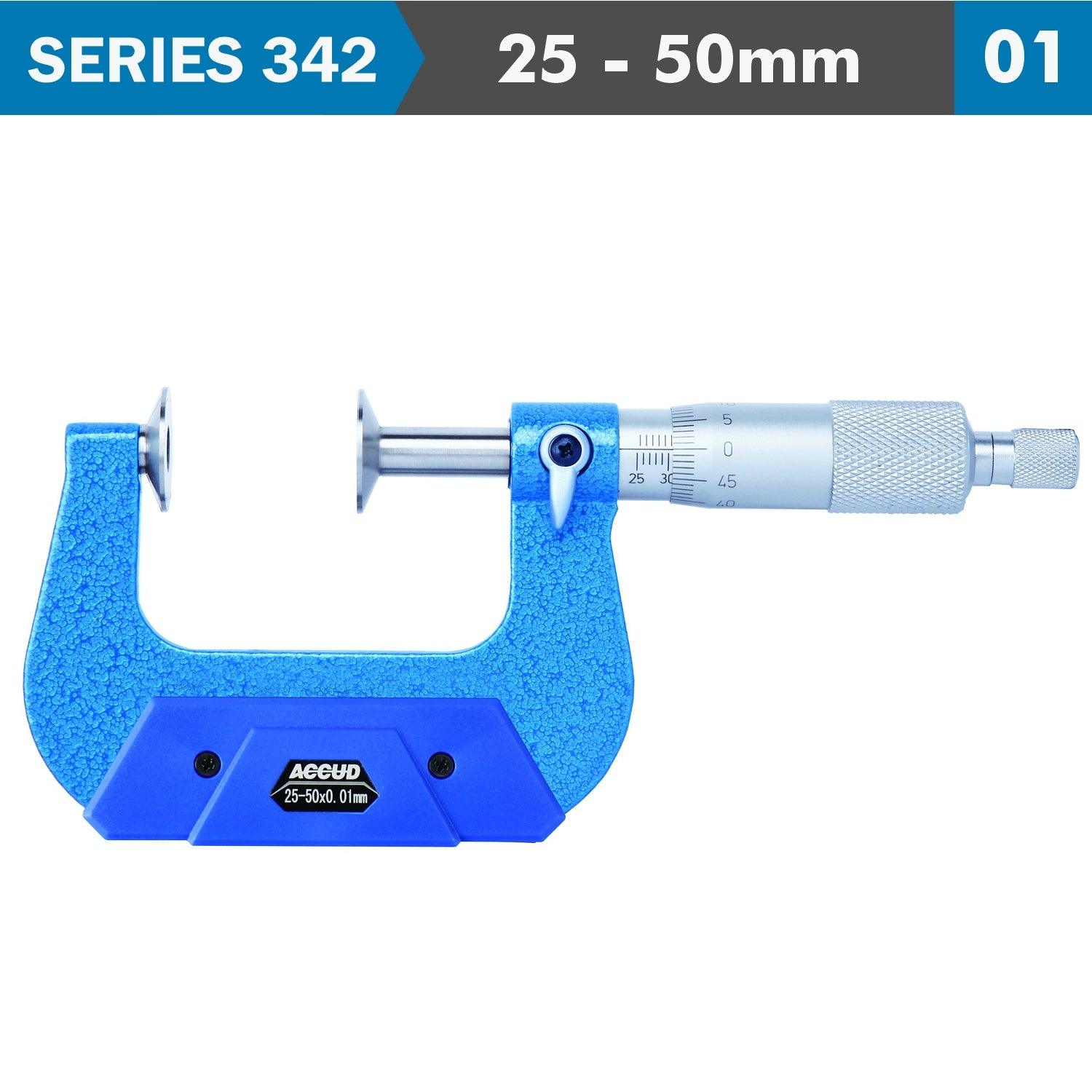 Non Rotating Spindle Disk Micrometer 25 - Livestainable.co.za