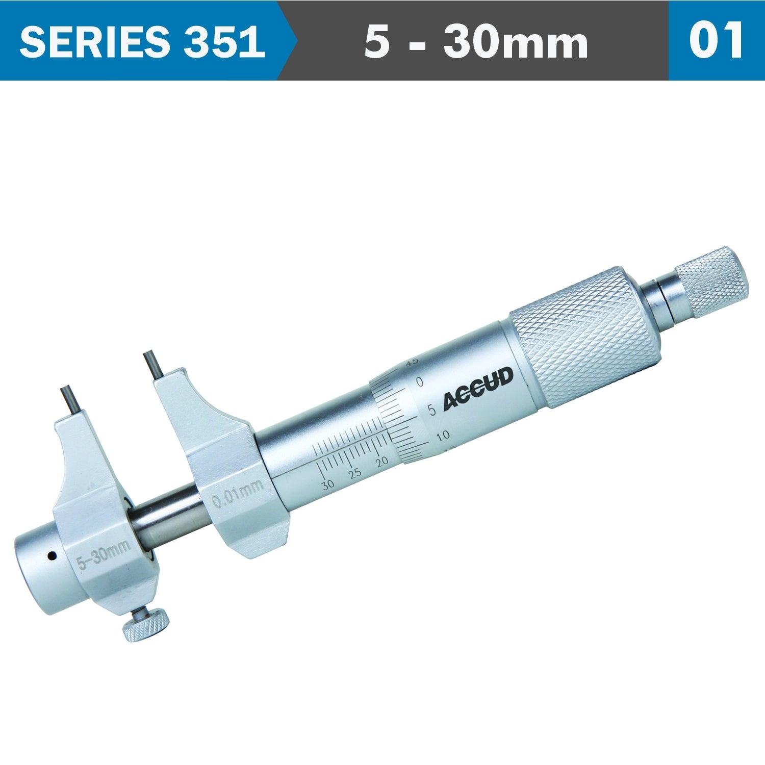 Inside Micrometer 5 30 Mm With Setting Ring 0.007 Mm Acc.0.01 Mm Grad. - Livestainable.co.za