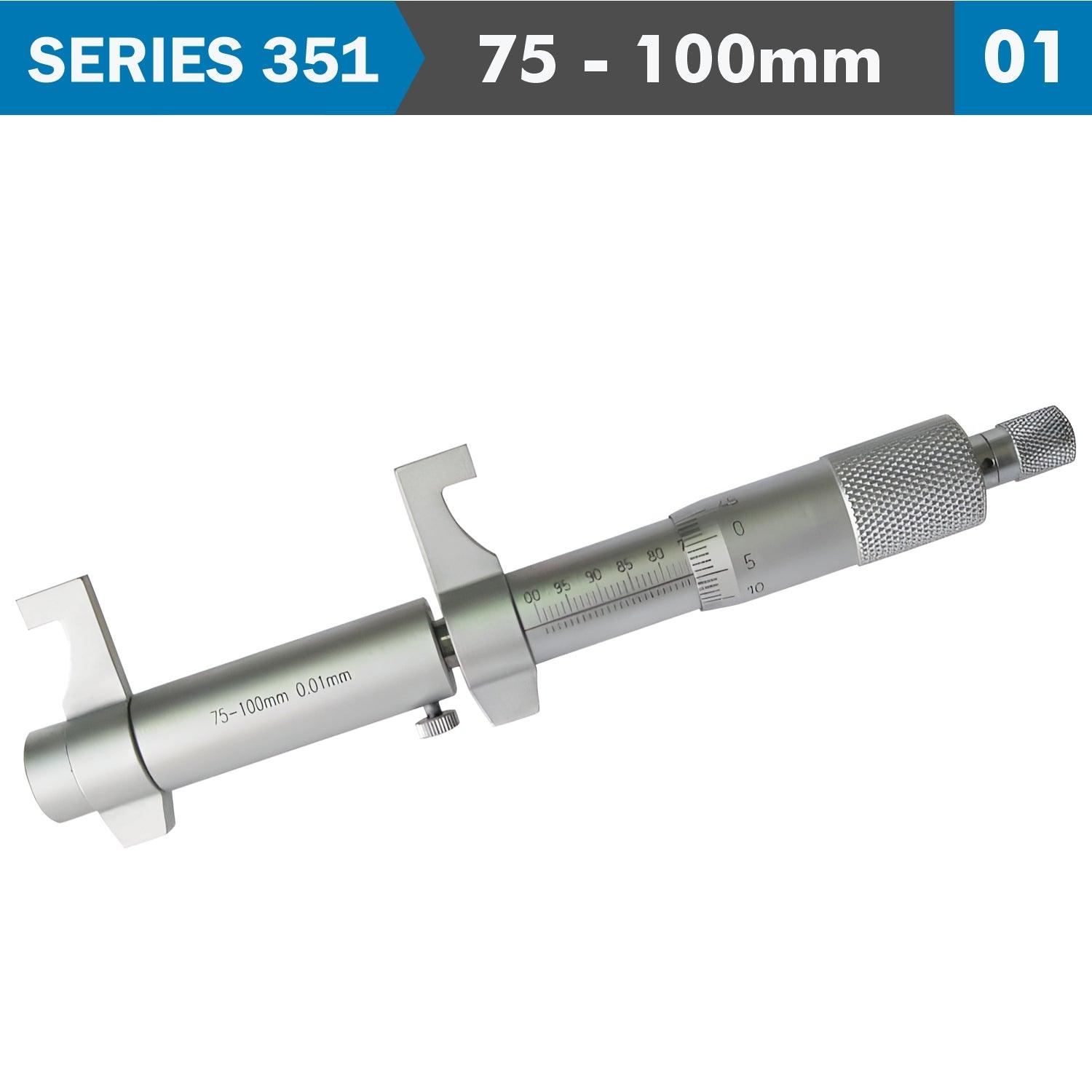 Inside Micrometer 75 100 Mm Without Setting Ring 0.010 Mm Acc. 0.01 Mm Gr - Livestainable.co.za