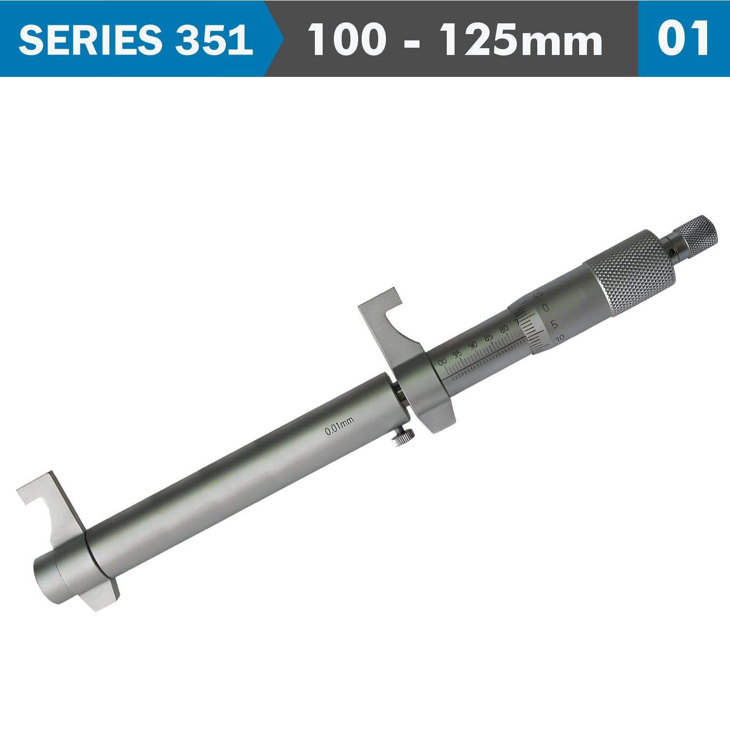 Inside Micrometer 100 125 Mm Without Setting Ring 0.010 Mm Acc. 0.01 Mm G - Livestainable.co.za