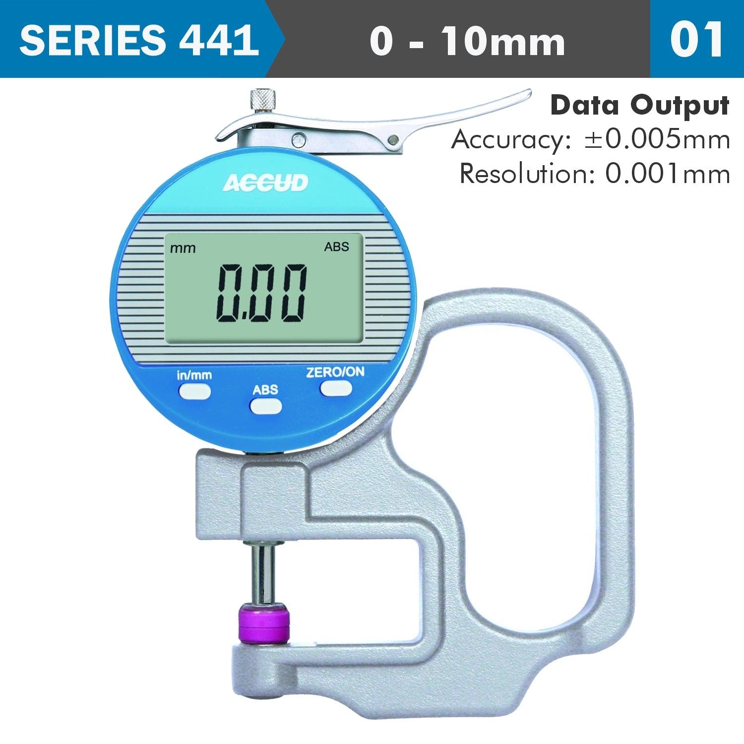 Dig. Thickness Gauge 10 Mm 0.005 Mm Acc. 0.001 Mm Res. Ceramic Anvil - Livestainable.co.za