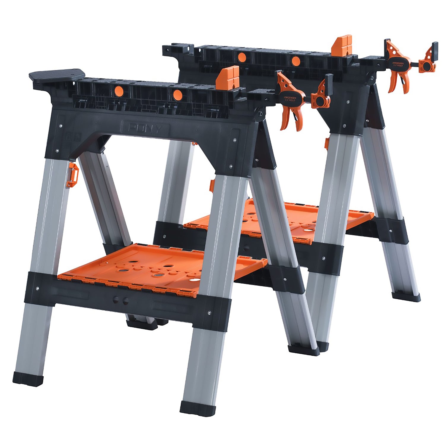 Pony Pony 2 Pc 710 Mm Multi Func. Sawhorses / 2 Pc E Z Hold 12' Expandable Cla