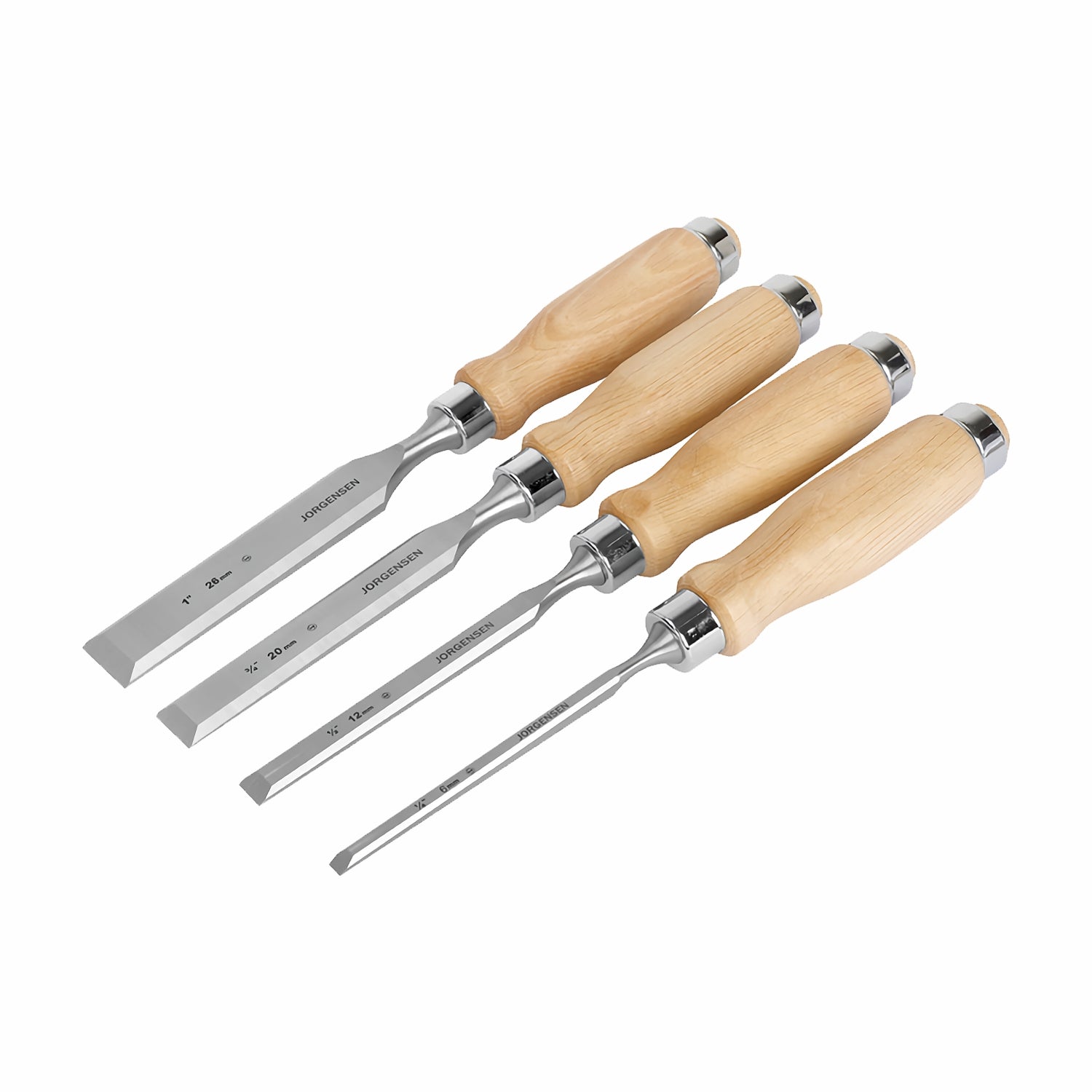 Pony Jorgensen 4 Pc Wood Chisels Set Incl. 1/4'/ 1/2��� / 3/4' / 1��� Chisel