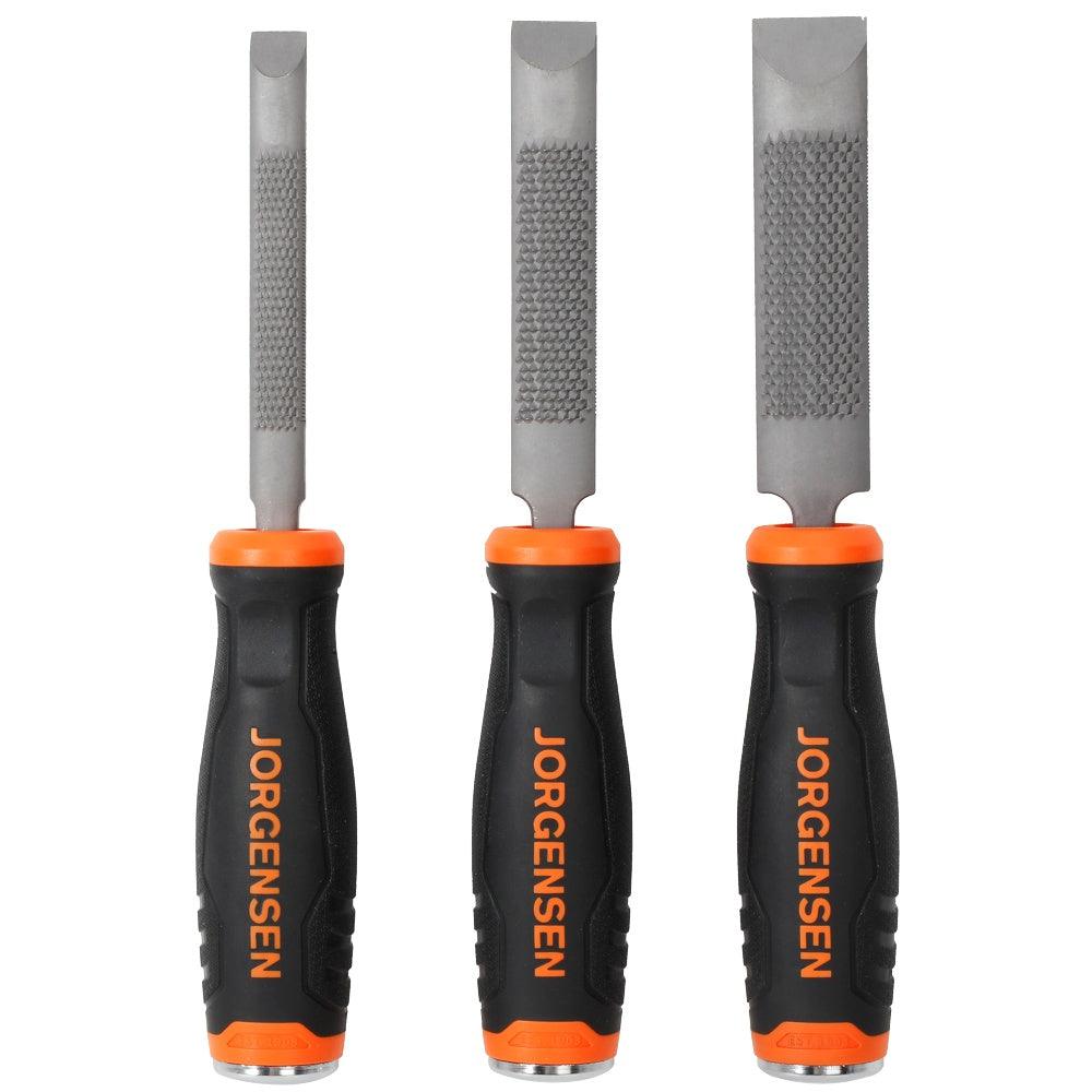 Rasp & Chisel 3 Pc Set With Metal Striking End Cap Jorgensen - Livestainable.co.za