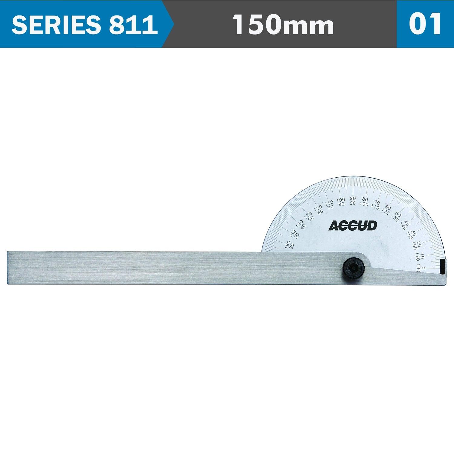 Protractor 85 X150 Mm 180 Deg. 0.3 Deg. Acc. 1 Deg Grad. - Livestainable.co.za