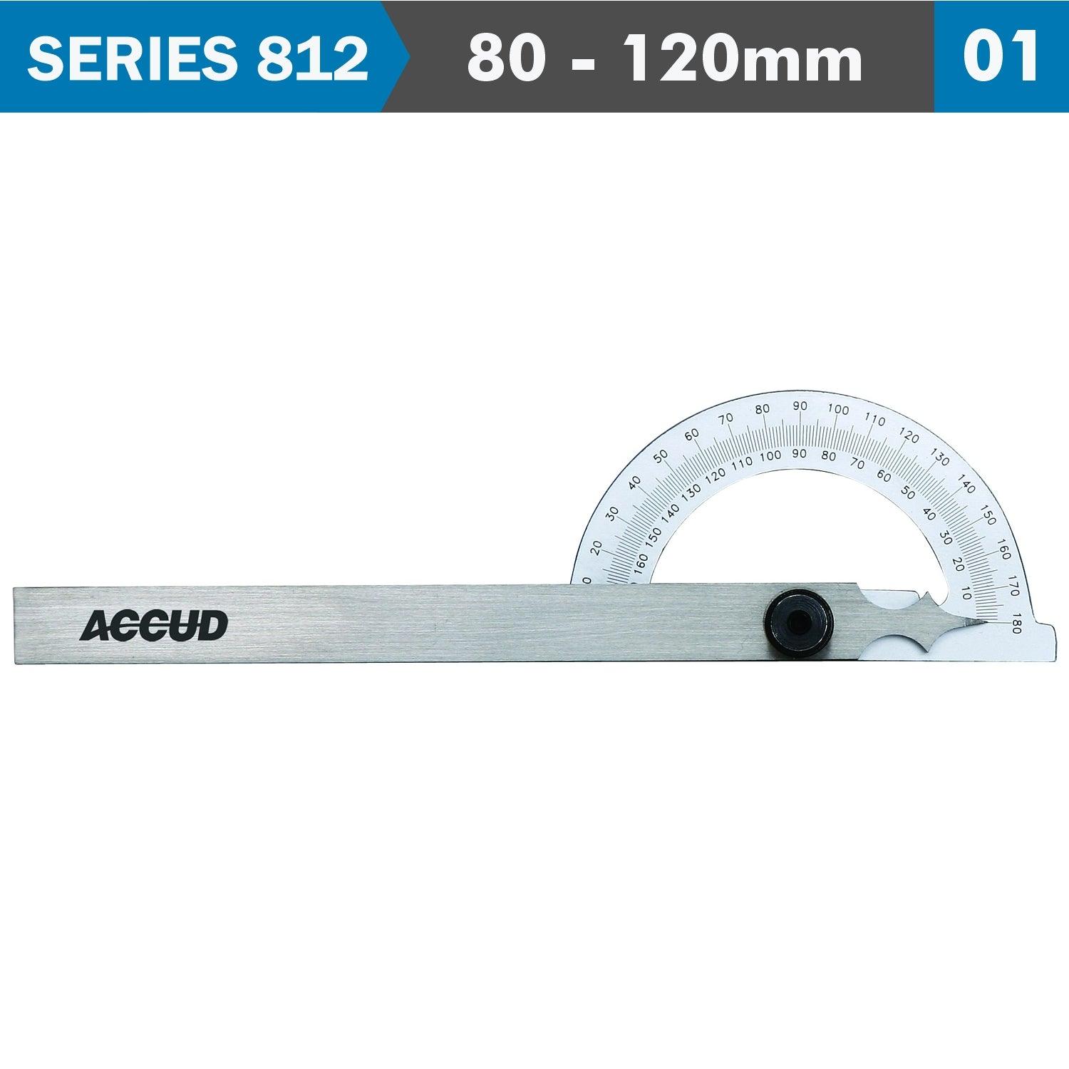 Protractor 80 X120 Mm 180 Deg. 0.3 Deg Acc. 1 Deg. Grad. - Livestainable.co.za