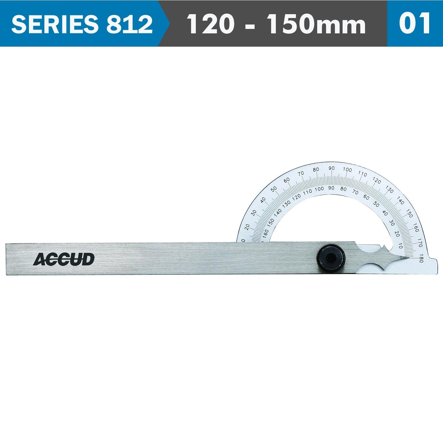 Protractor 120 X 150 Mm 180 Deg. 0.3 Deg Acc. 1 Deg. Grad. - Livestainable.co.za