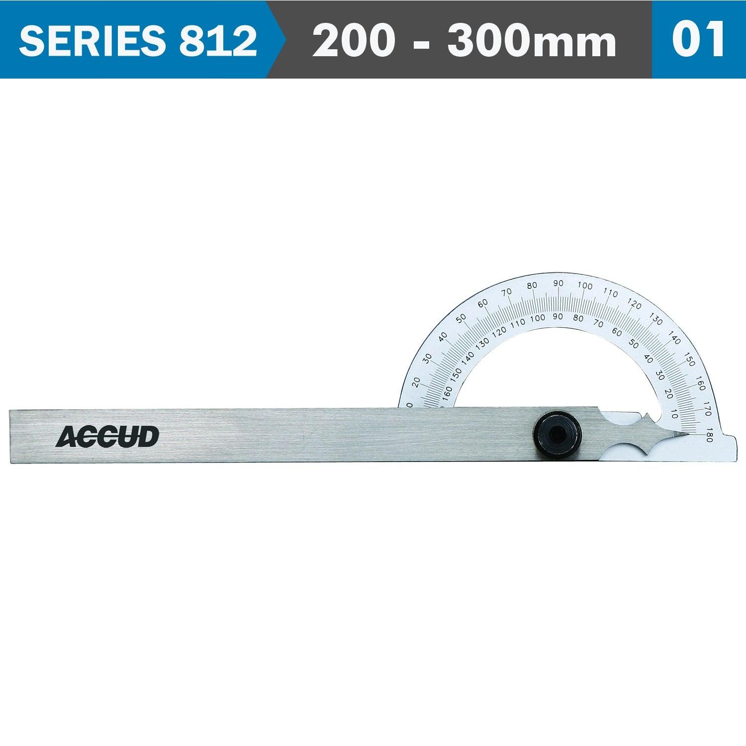 Protractor 200 X 300 Mm 180 Deg. 0.3 Deg Acc. 1 Deg. Grad. - Livestainable.co.za