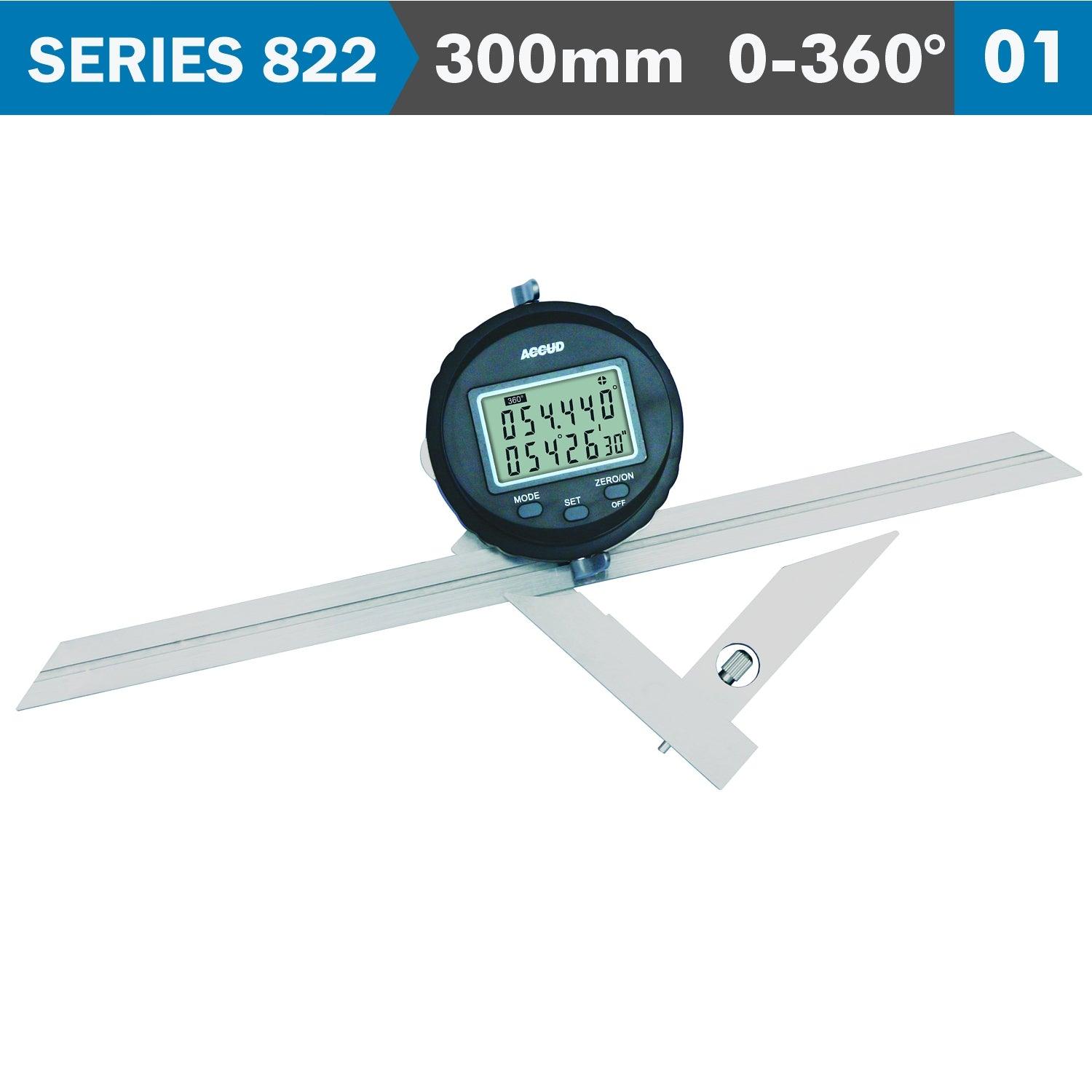 Digital Protractor Blade 360 Deg. 5' Acc. S/Steel 0.1 Deg. Res. - Livestainable.co.za