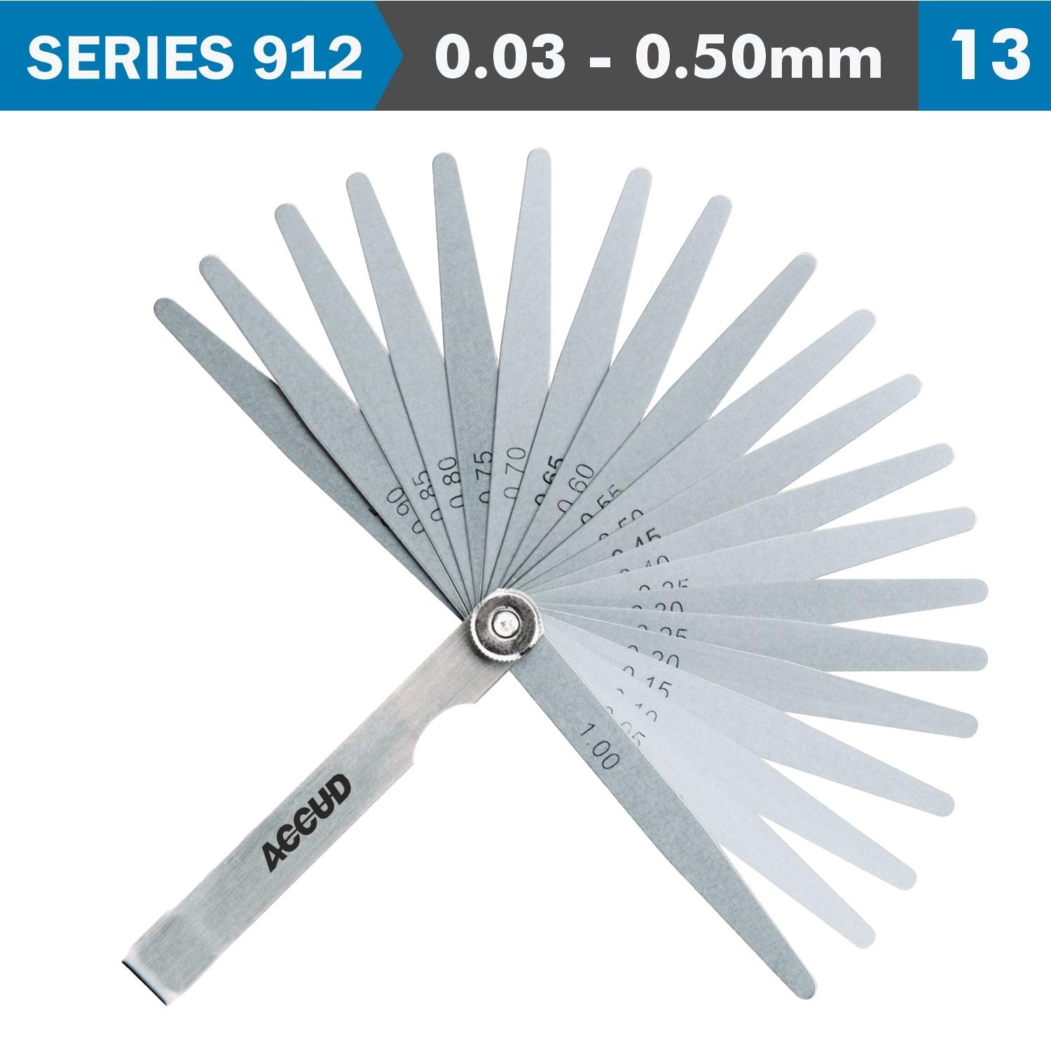 Feeler Gauge 100 Mm 0.03 0.50 Mm 13 Leaves Din2275 - Livestainable.co.za