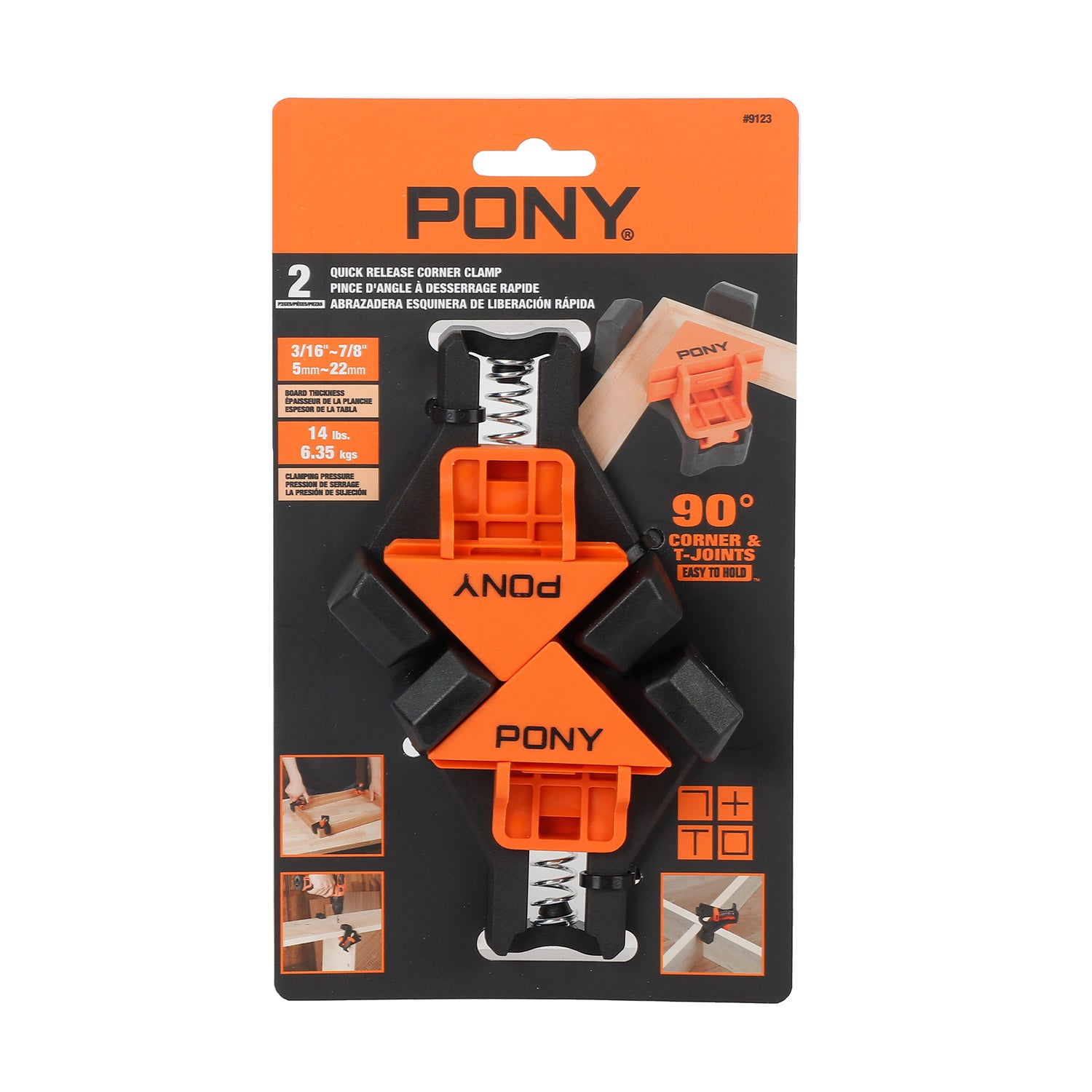 Pony Pony 2 Pk Quick Release Corner Clamp