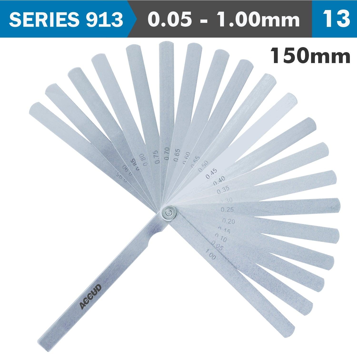 Long Feeler Gauge 150 Mm 0.05 1.00 13 Leaves Din2275 - Livestainable.co.za