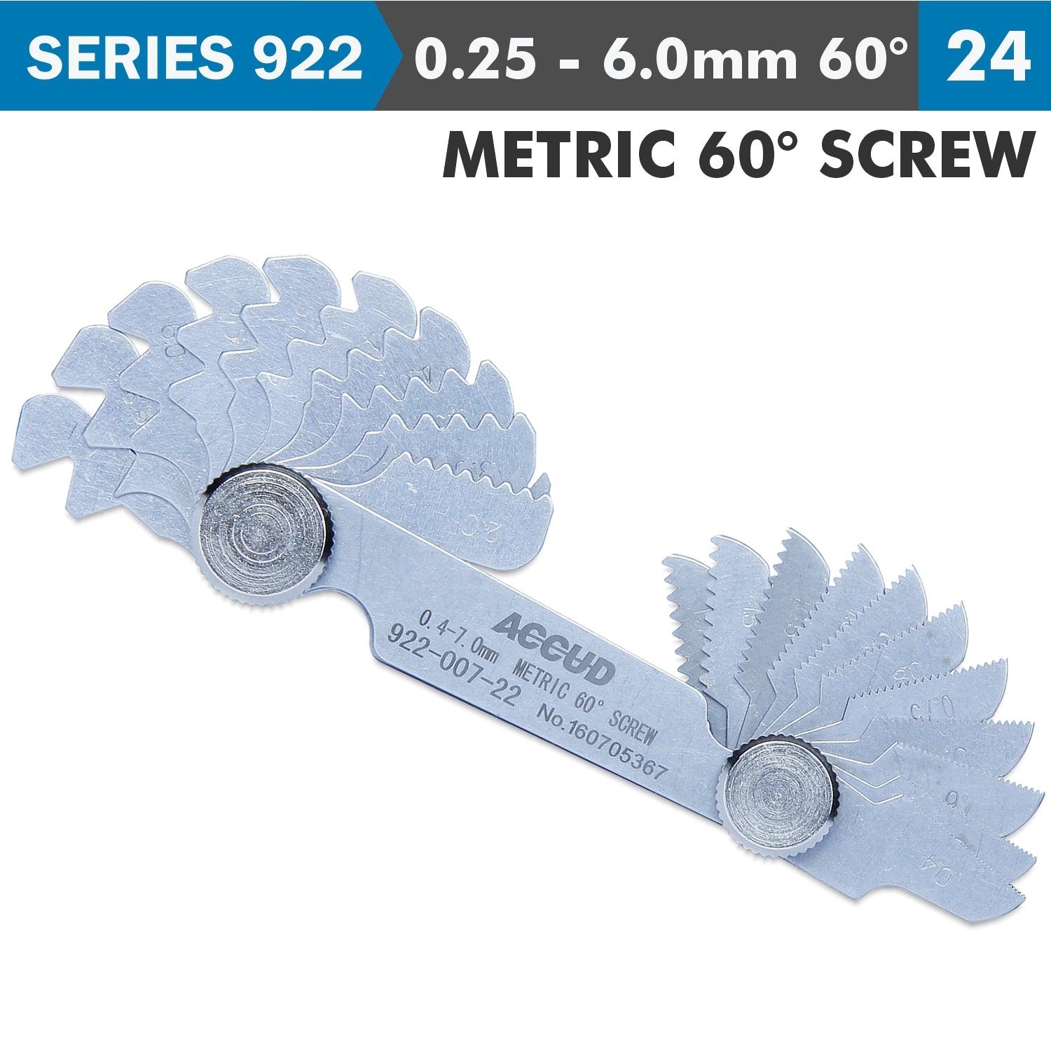 Pitch Gauge 0.25 6 Mm 24 Leaves Metric 60 Deg. Screw 0.07 Mm Acc. - Livestainable.co.za