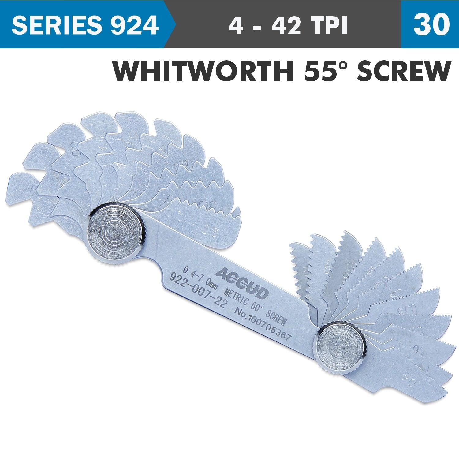 Pitch Gauge 4 42 Tpi 30 Leaves Whitworth 55 Deg. Screw 0.07 Mm Acc. - Livestainable.co.za